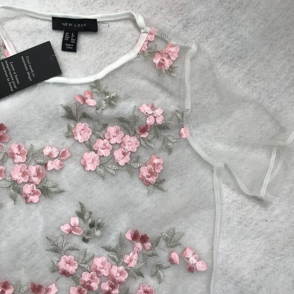 ASOS-new look sheer floral top perfect for summer